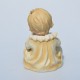 SADA 2 ks Porcelánové sošky Dieťa s hrkálkou + Dieťa  v čepčeku KW 1806, Lefton China 16 cm, biskvit