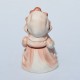 SADA 2 ks Porcelánové sošky Dieťa s hrkálkou + Dieťa  v čepčeku KW 1806, Lefton China 16 cm, biskvit