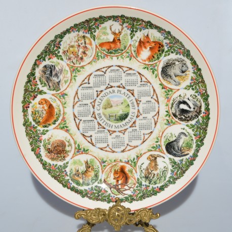 Porcelánový tanier kalendar