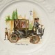 Porcelánový tanier Krieger Electric 1904, priemer 24 cm, krakelovanie