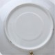 Starožitný porcelánový tanier Dámy v záhrade 14,5 cm, miestami ošuch farby