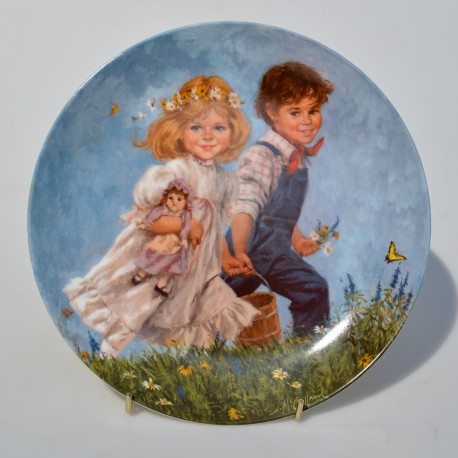 Porcelánový tanier Jack and Jill, Reco 