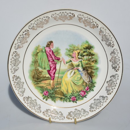 Porcelánový tanier Dáma 