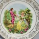 Porcelánový tanier Dáma 