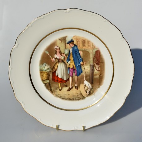 Porcelánový tanier Dáma a gavalier