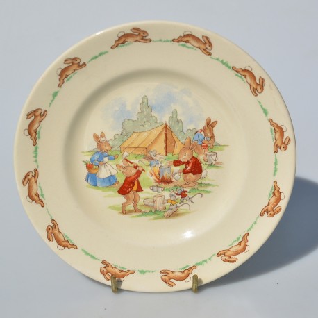 Zberateľský porcelánový tanier Bunnykins, ROYAL DOULTON 20,5 cm