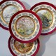 Sada 4 ks porcelánové taniere Ročné obdobia