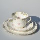 Starožitný porcelánový trojset Kvietky, 200 ml