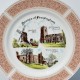 Starý tanier z kameniny - Mlyn, Grindley, Liverpool 25 cm