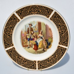 Porcelánový tanier Predavačka 