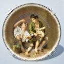 Veľk&yacute; porcel&aacute;nov&yacute; tanier The Beggar Boys, Bavaria, Murillo, 30 cm