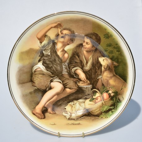 Porcelánový tanier The Beggar Boys, Murillo, 27 cm