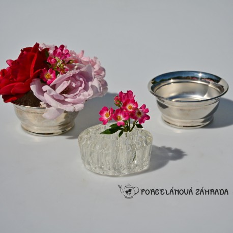 Postriebrená váza na kvety, silverplated