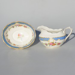 Starožitná porcelánová cukornička + mliekovka