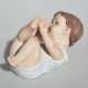 Porcelánová soška Modré bábätko