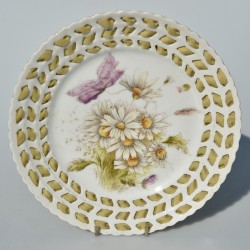 Starožitný porcelánový tanier Ruže 21,5 cm