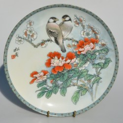 Porcelánový tanier Vtáky 