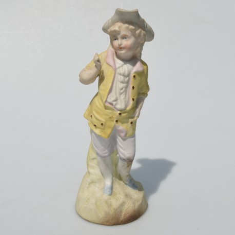 Starožitná zberateľská porcelánová soška Gavalier 