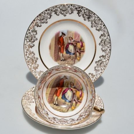 Starý porcelánový trojset 