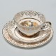 Starý porcelánový trojset Black Cherries