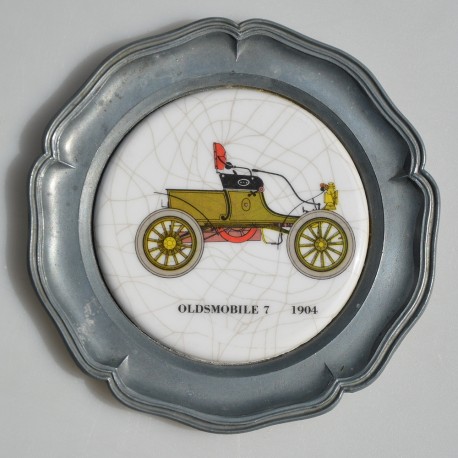 Vintage cínový tanier Veterán 